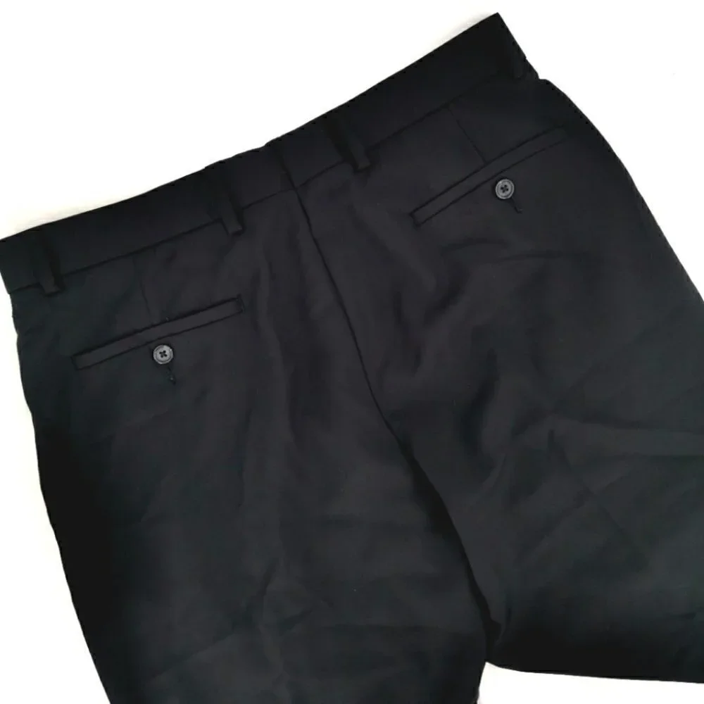 Apt 9 Men's 34 x 32 Modern Fit Black Dress Pants